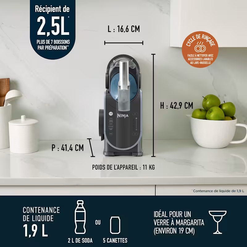 Machine à boissons glacées Ninja SLUSHi – FS301EU